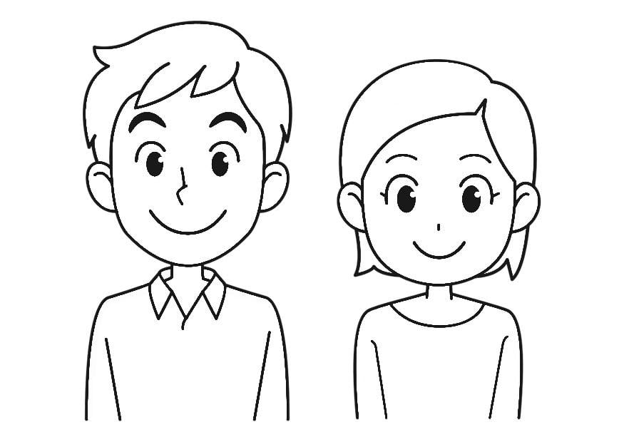 Página para colorir sorrir