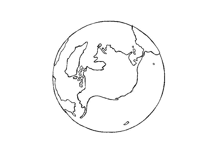 Página para colorir terra