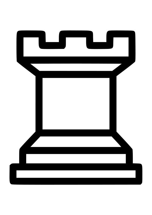 Página para colorir torre