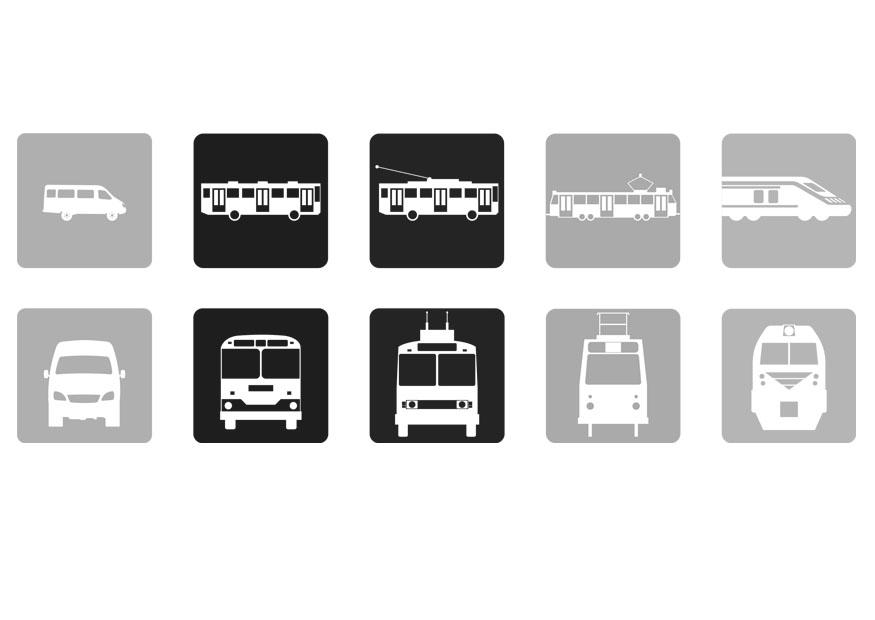 Página para colorir transporte pAºblico 