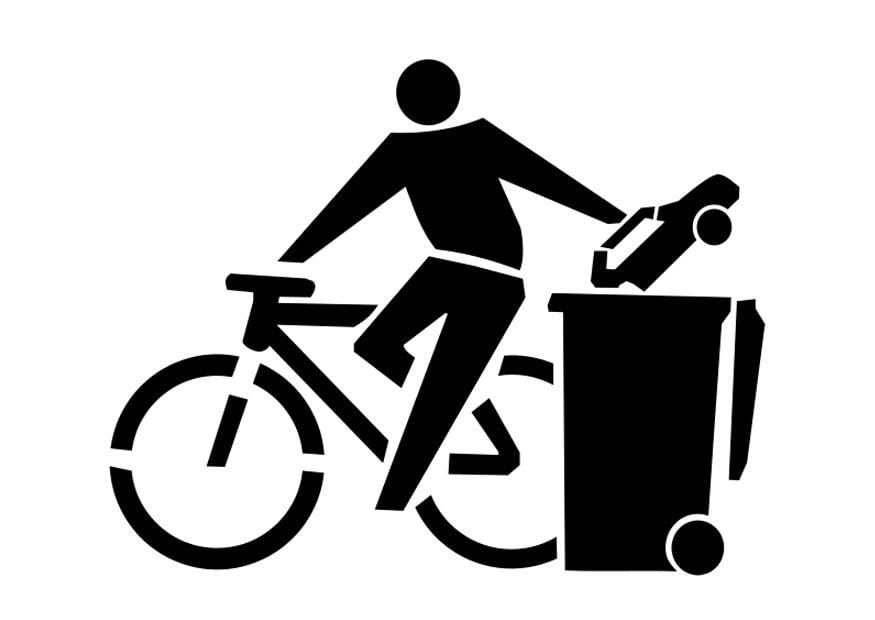Página para colorir transporte sustentA¡vel