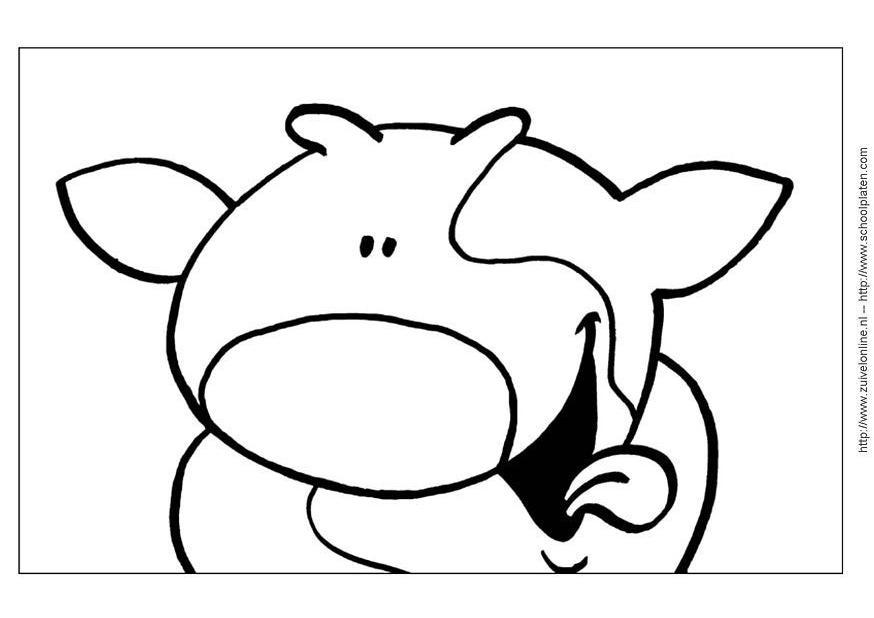 Página para colorir vaca