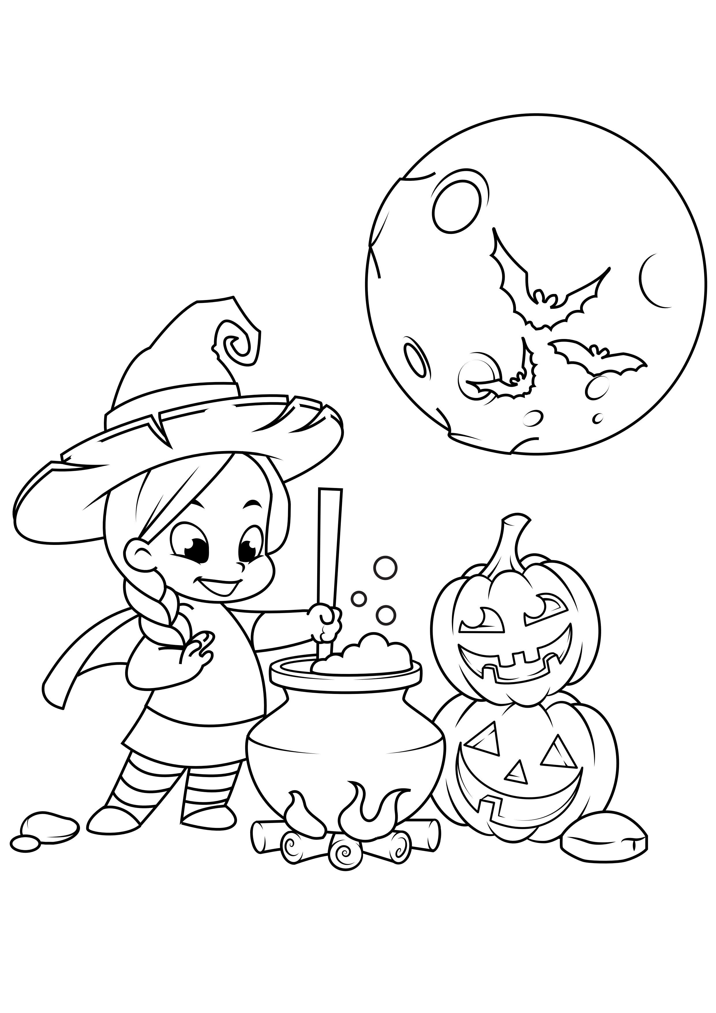 Página para colorir witchsoup