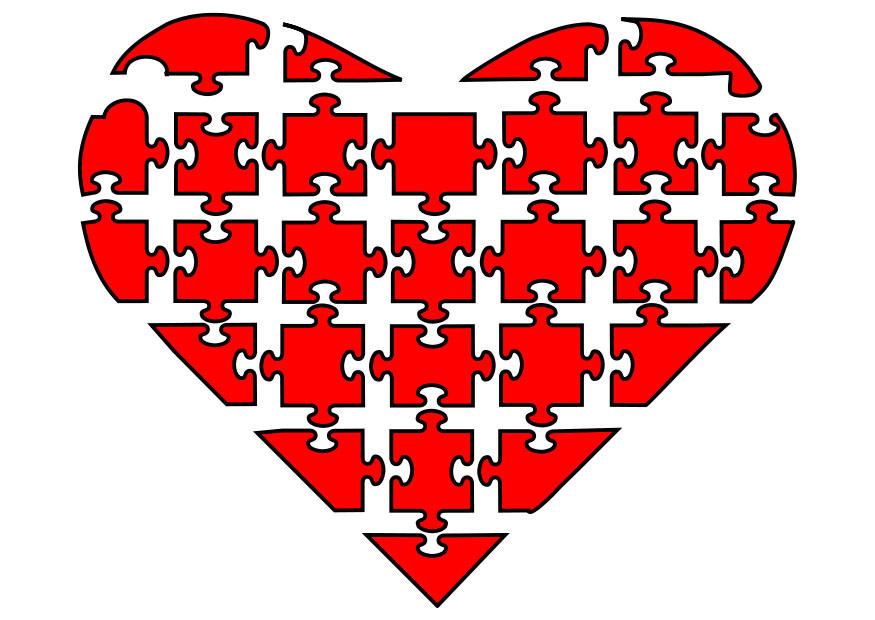 quebra-cabeA§a de coraA§A£o imagem quebra-cabeA§a de coraA§A£o