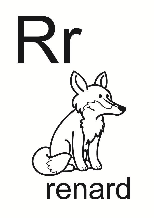 r Página para colorir r