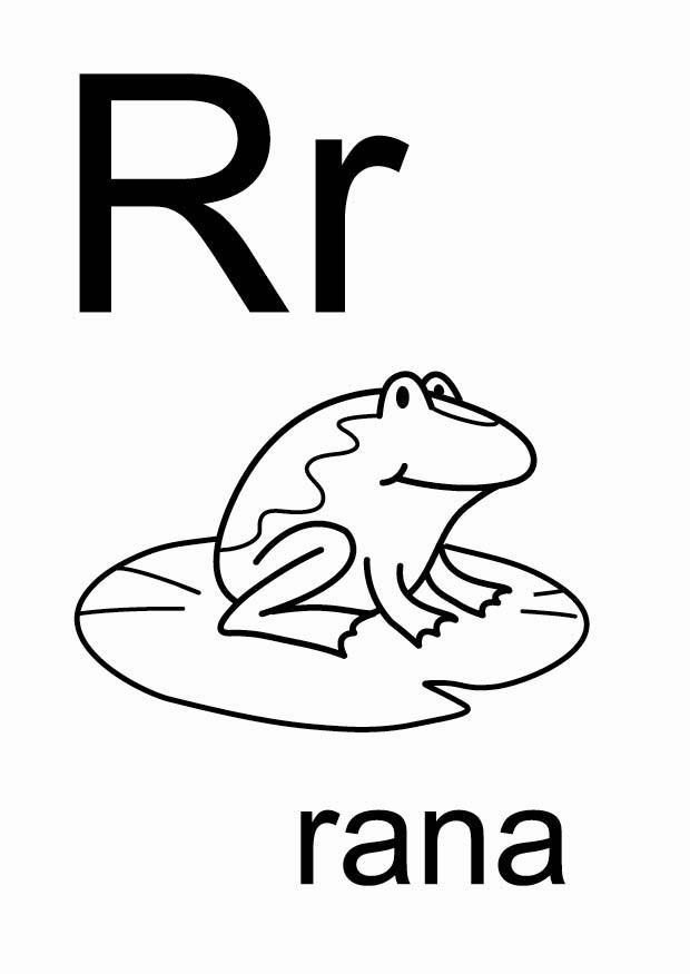 r Página para colorir r