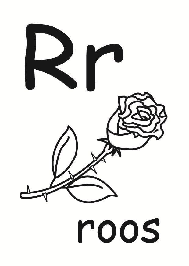 r Página para colorir r