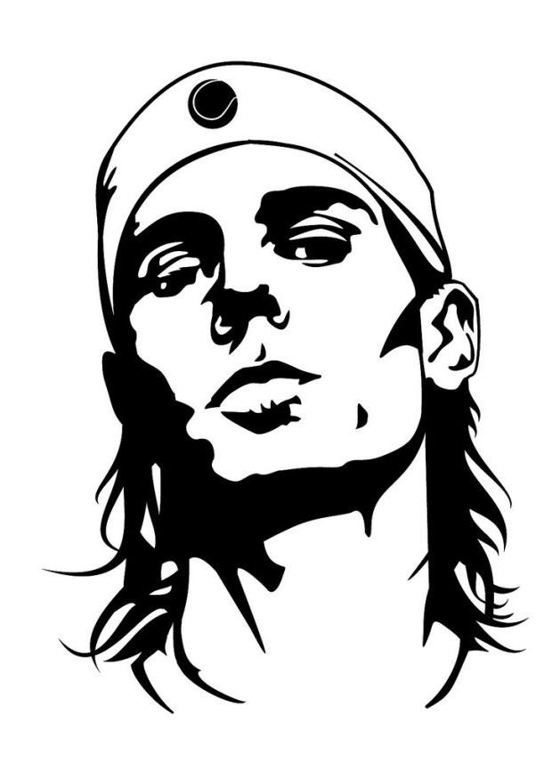 rafael nadal Página para colorir rafael nadal
