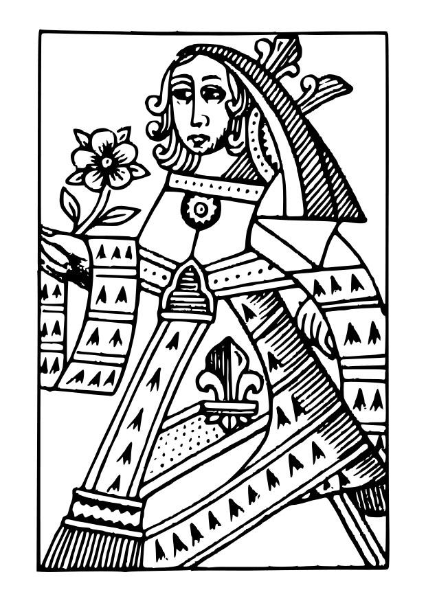 rainha Página para colorir rainha