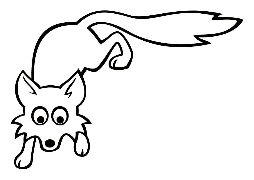 raposa Página para colorir raposa