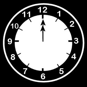 relA³gio 12 horas Página para colorir relA³gio 12 horas