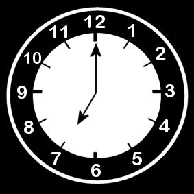 relA³gio 7 horas Página para colorir relA³gio 7 horas