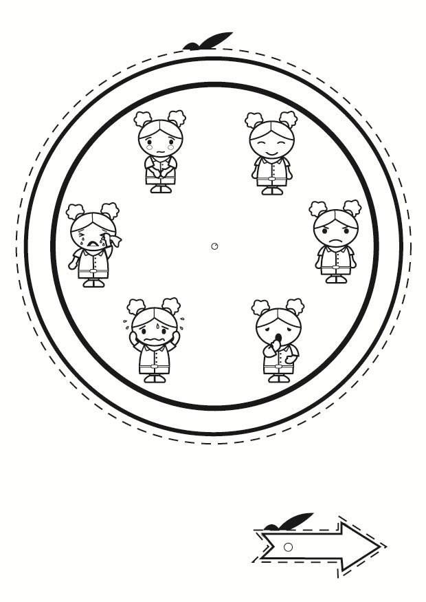 relA³gio das emoA§Aµes Página para colorir relA³gio das emoA§Aµes