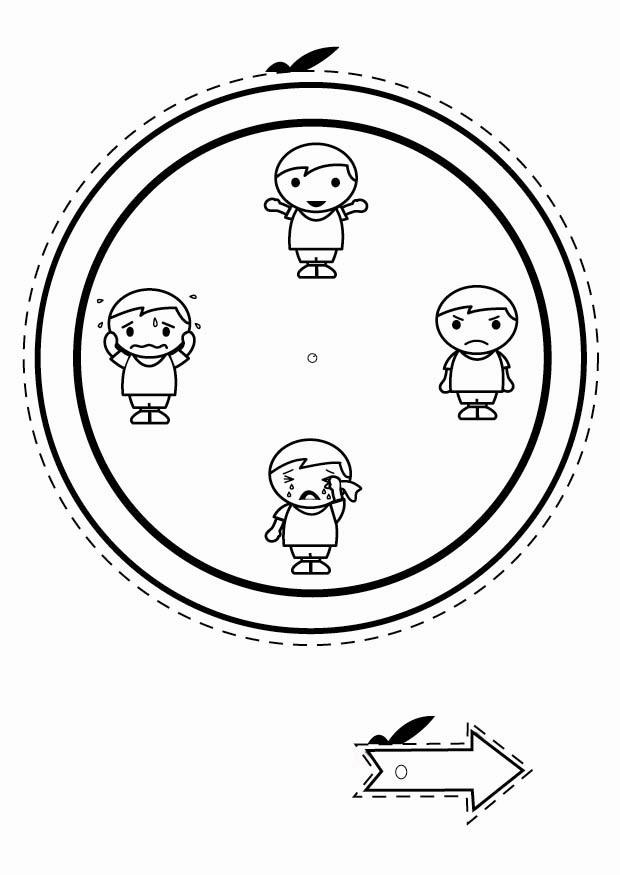 relA³gio das emoA§Aµes - meninos Página para colorir relA³gio das emoA§Aµes - meninos