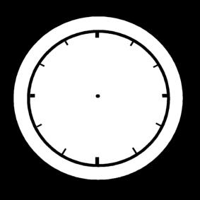 relA³gio em branco Página para colorir relA³gio em branco