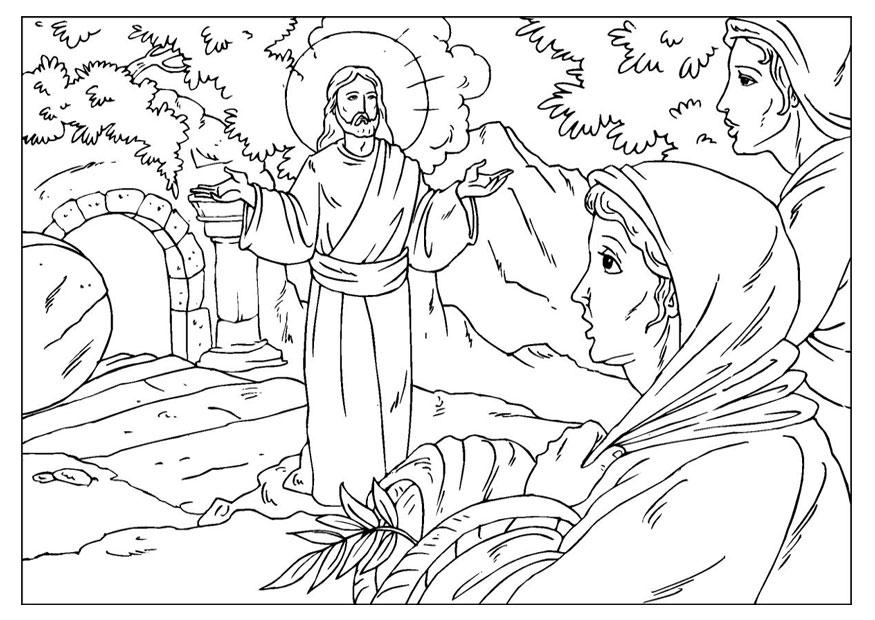 Página para colorir ressurreiA§A£o de jesus