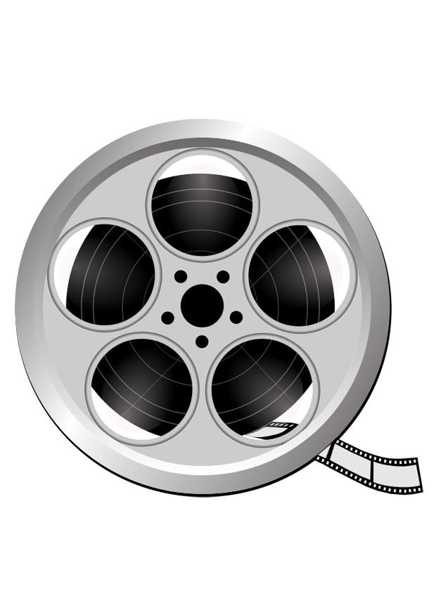 rolo de filme Página para colorir rolo de filme