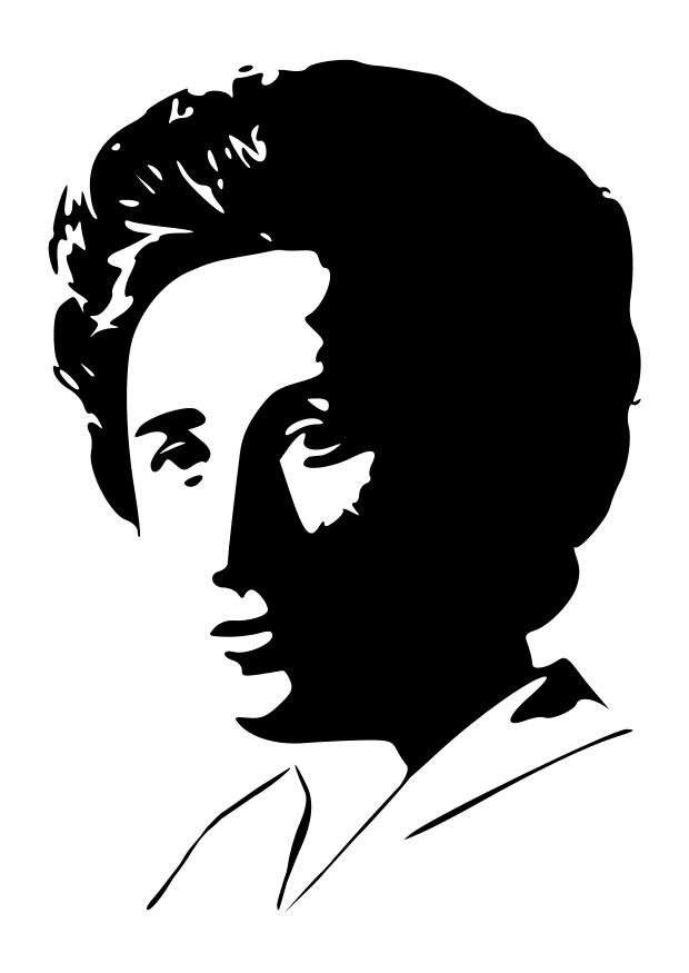 rosa luxemburg Página para colorir rosa luxemburg