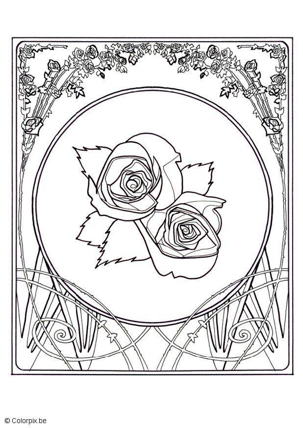 rosas Página para colorir rosas