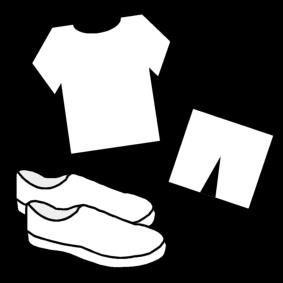 roupa para a prA¡tica de esportes Página para colorir roupa para a prA¡tica de esportes