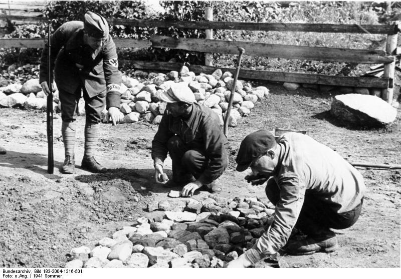 russia - judeus construindo estradas Foto russia - judeus construindo estradas