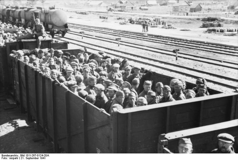 Foto russia - transporte de prisioneiros de guerra 