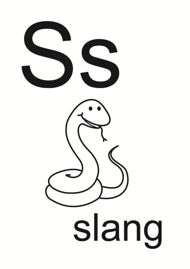 s Página para colorir s