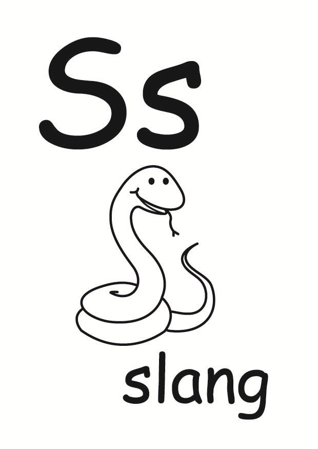 s Página para colorir s
