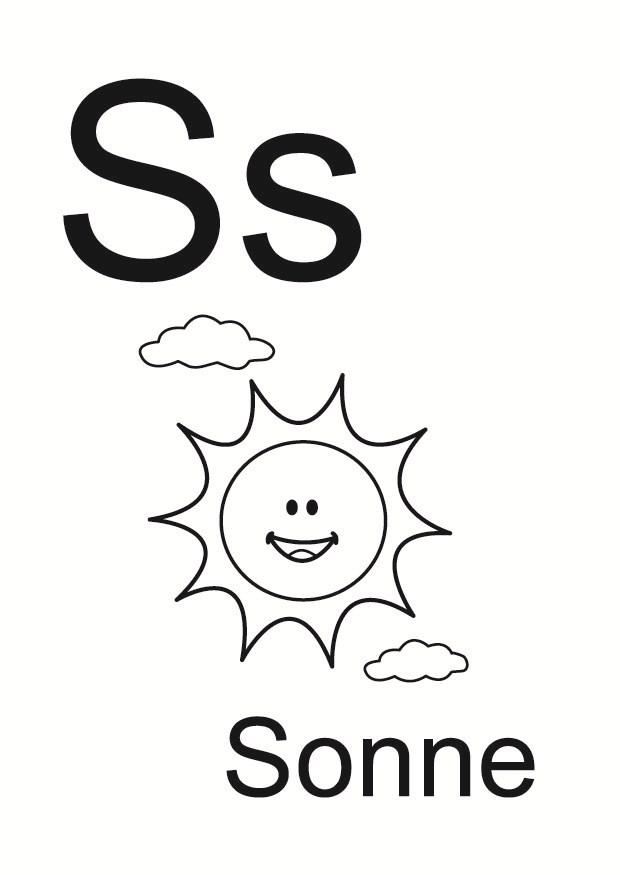 s Página para colorir s