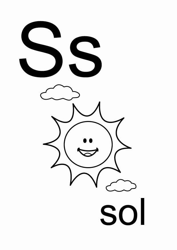 s Página para colorir s