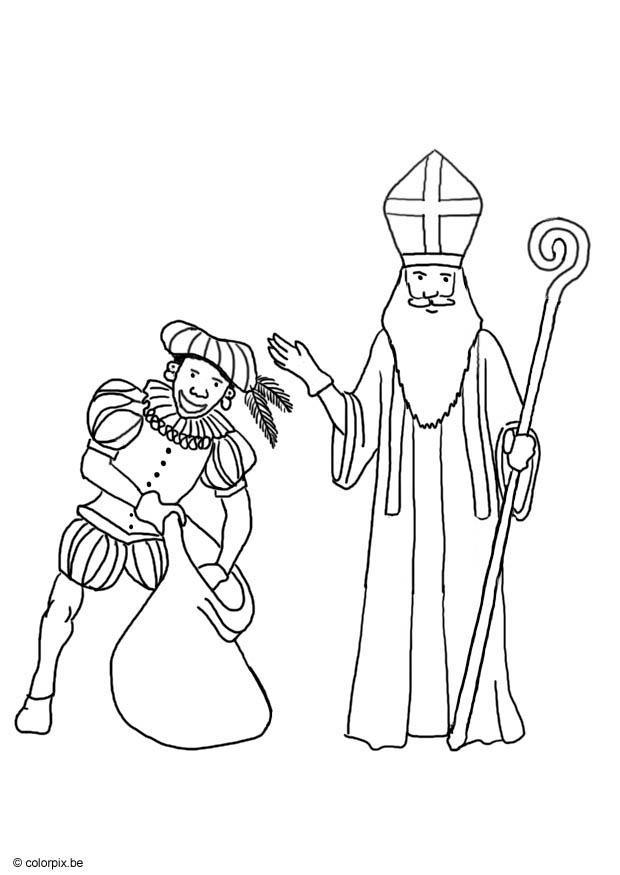 sA£o nAcolas e piet Página para colorir sA£o nAcolas e piet