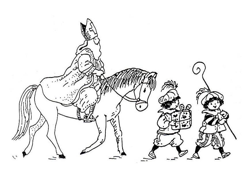 sA£o nicolau e piets Página para colorir sA£o nicolau e piets