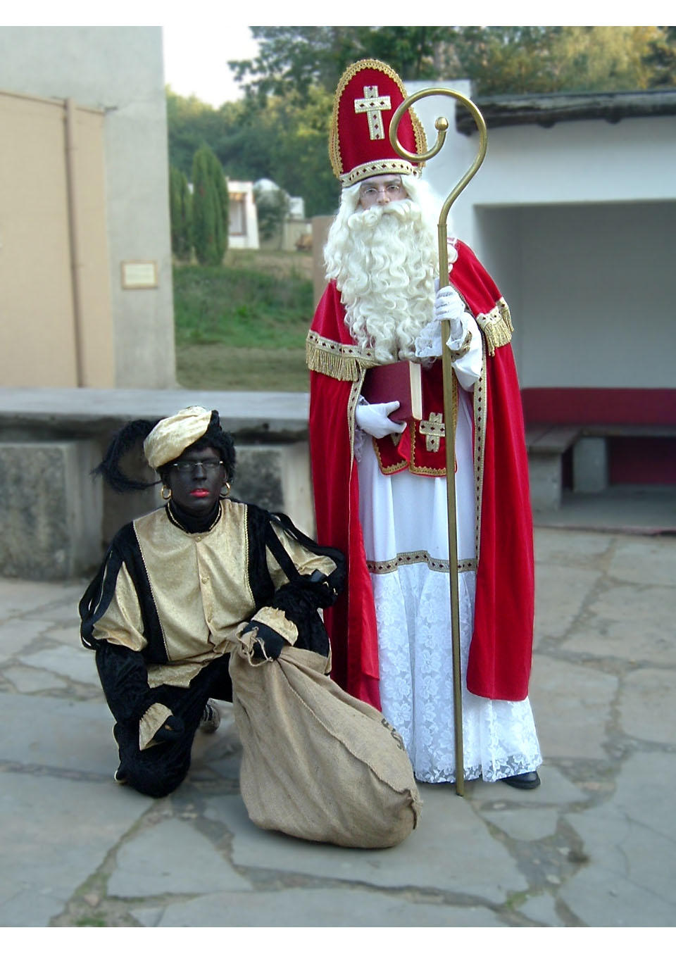 sA£o nicolau e zwarte piet Foto sA£o nicolau e zwarte piet