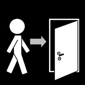 sair pela porta Página para colorir sair pela porta