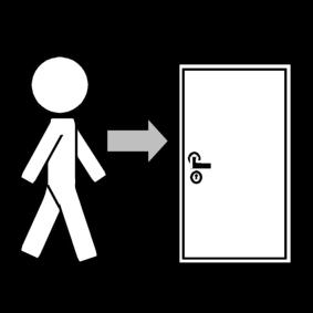 sair pela porta Página para colorir sair pela porta