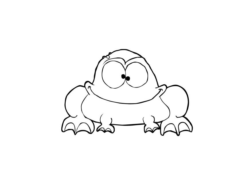 sapo Página para colorir sapo