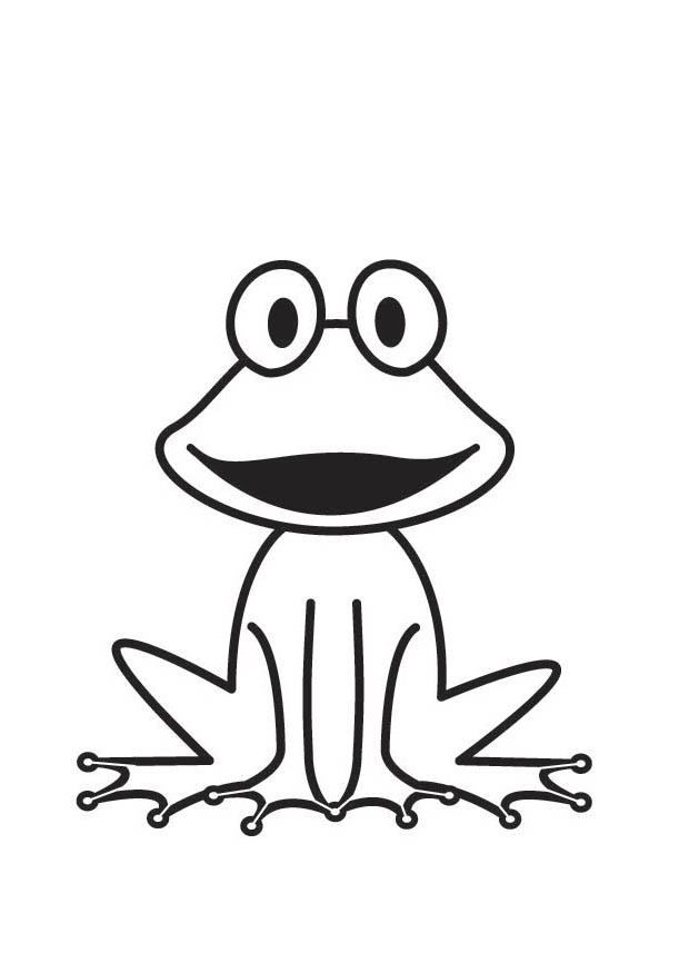 sapo Página para colorir sapo