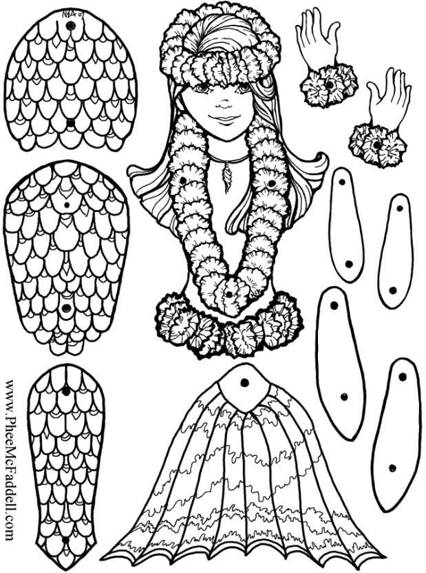 sereia de papel para montar Artesanato sereia de papel para montar