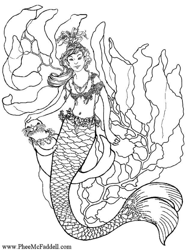 sereia na A¡gua Página para colorir sereia na A¡gua