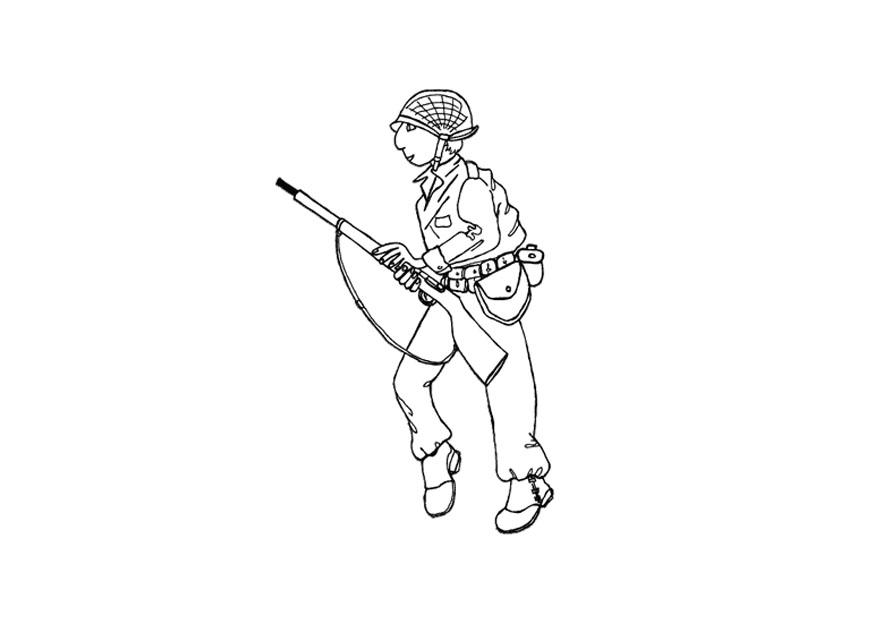 soldado Página para colorir soldado
