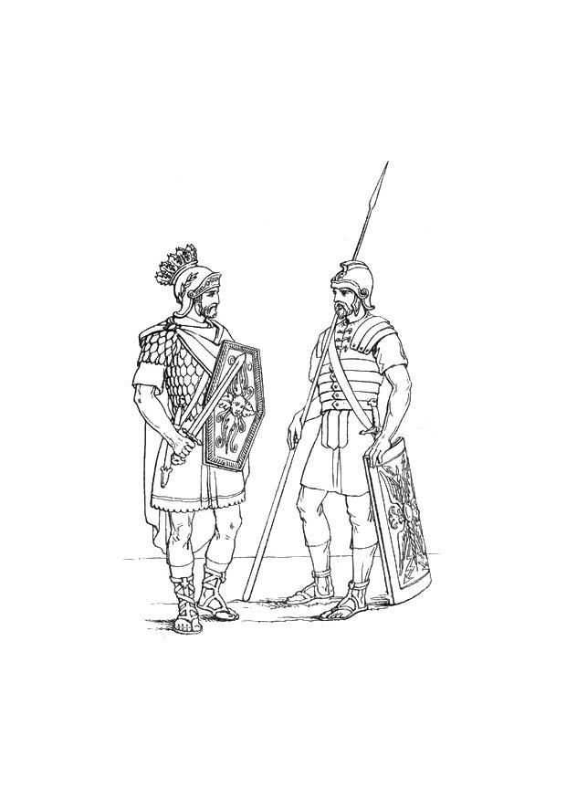 soldados ingleses no exA©rcito romano Página para colorir soldados ingleses no exA©rcito romano