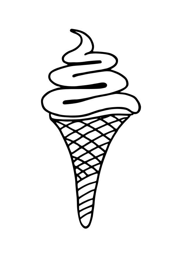 sorvete Página para colorir sorvete