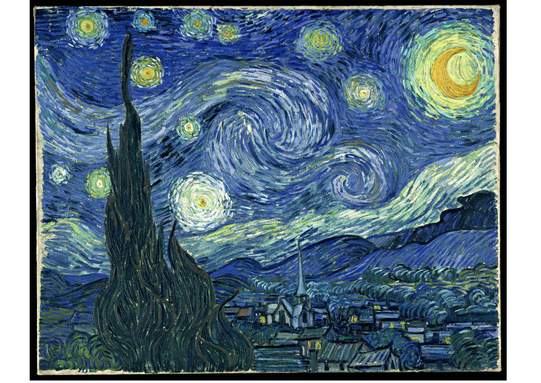 imagem starry night - vincent van gogh
