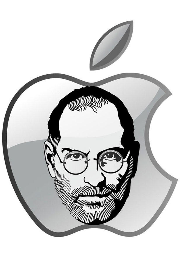steve jobs - apple Página para colorir steve jobs - apple