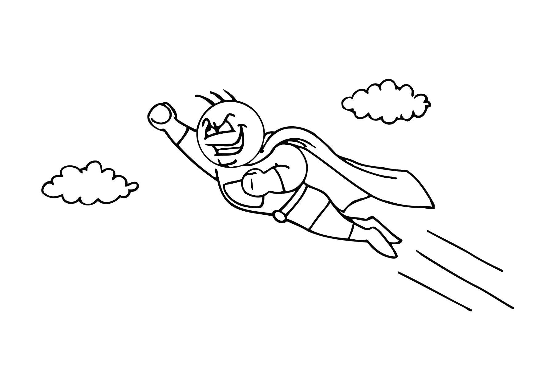 super Página para colorir super