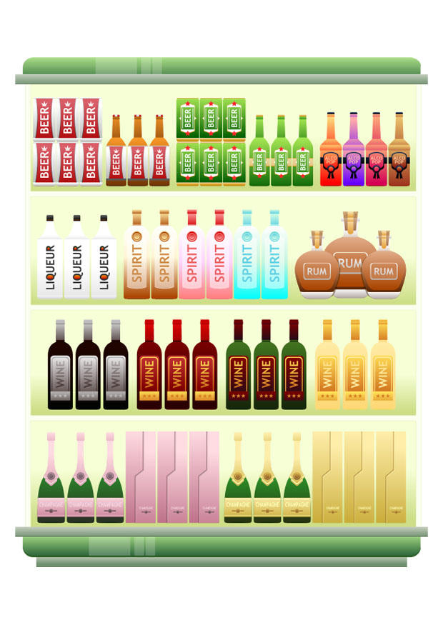 supermercado - bebidas imagem supermercado - bebidas
