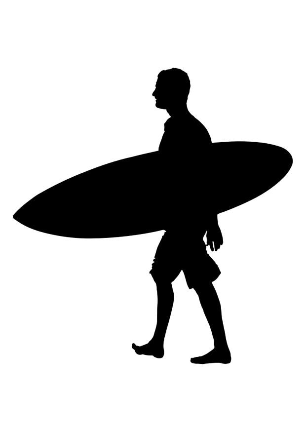 surfista Página para colorir surfista