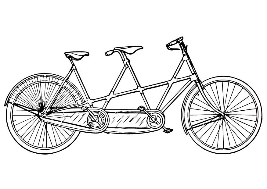 tandem Página para colorir tandem
