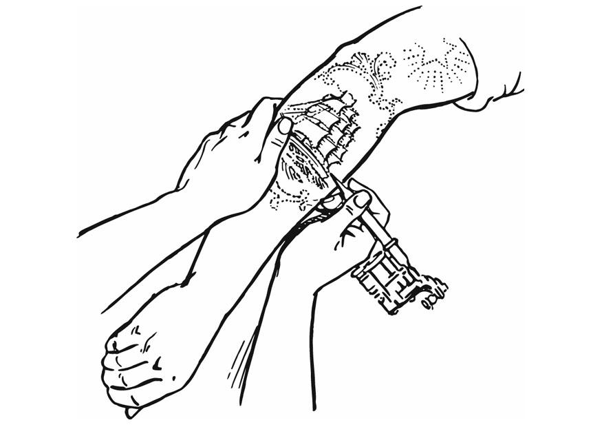 tatuagem Página para colorir tatuagem