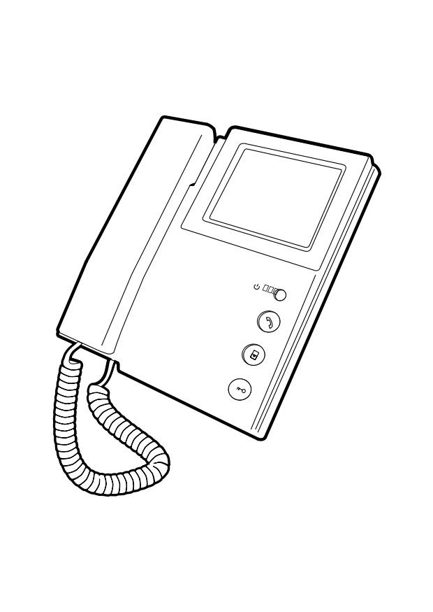 telefone Página para colorir telefone